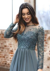 spolecenske-saty-na-maturitni-ples-s dlouhym-rukavem-s-sifonovou-sukni-zelene-CHK0705_Moonlight Jade_2